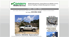 Desktop Screenshot of conservwildlifeservices.com